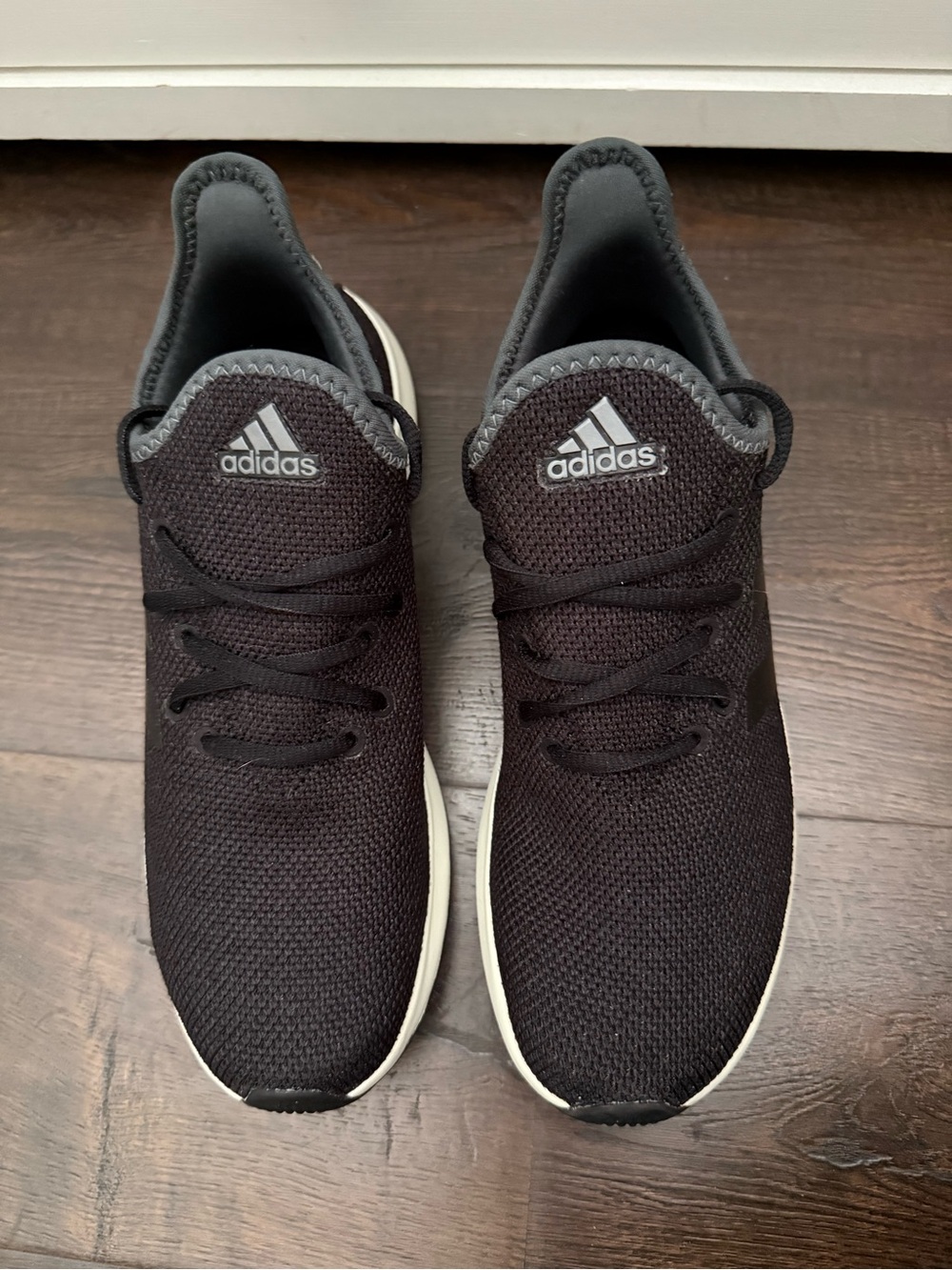 NWOT Adidas Black Lightweight Knit Shoes